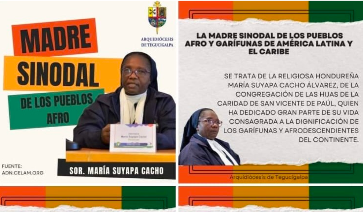 En este momento estás viendo Presencia de la Madre Sinodal de los Pueblos Garífuna y Afro Latinoamericanos y Caribeños: Sor María Suyapa Cacho, Honduras